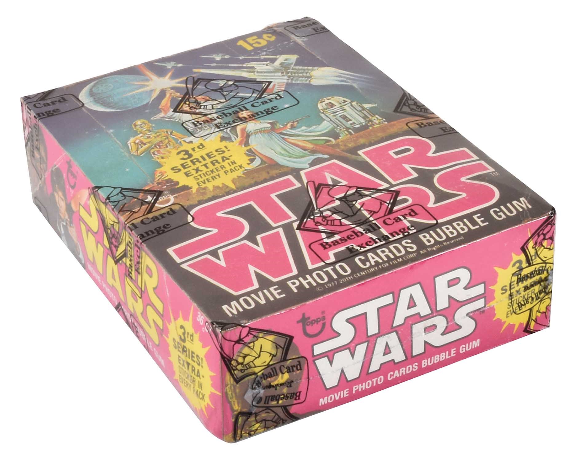 star wars trading cards unopened