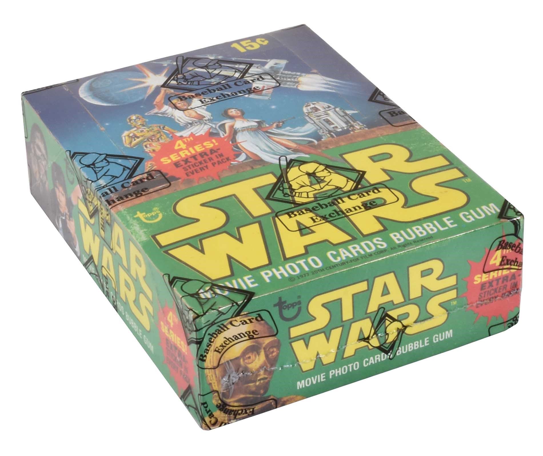 star wars trading cards unopened